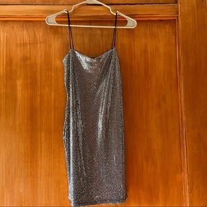 Shimmery disco ball dress